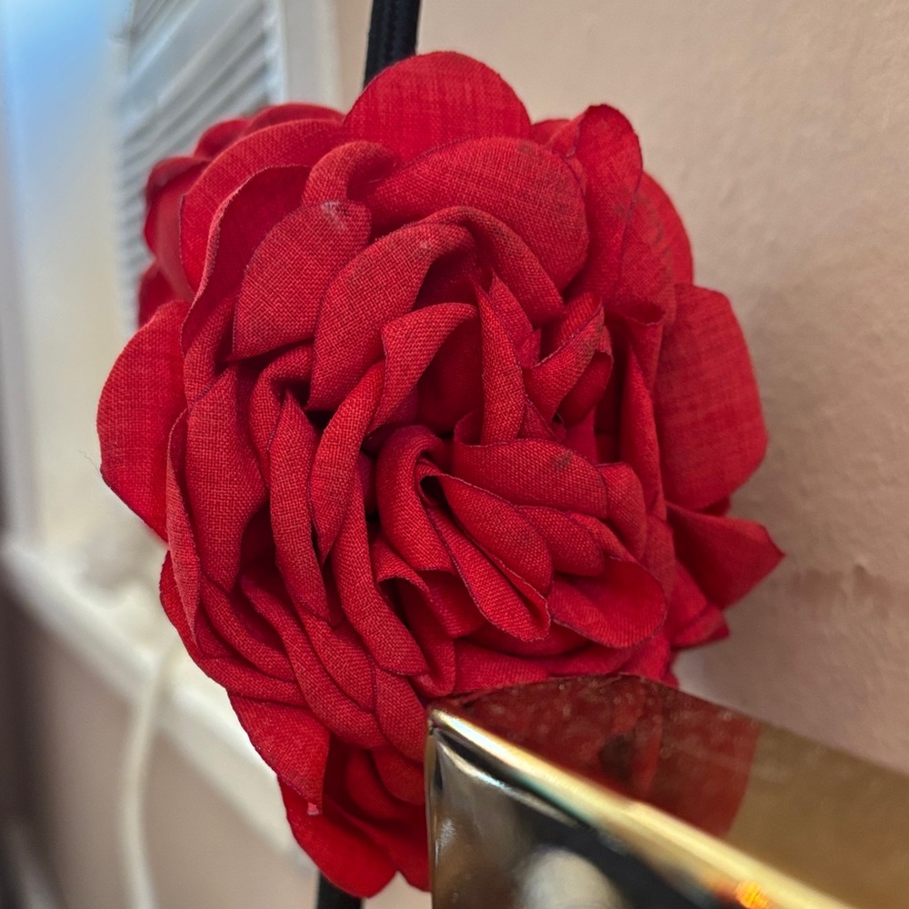 Elegant Red Floral Home Accent
